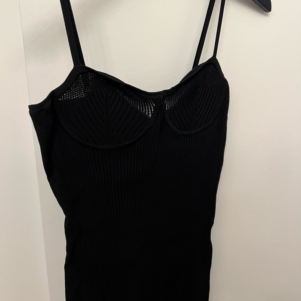 NWT Helmut Lang Black Eyelet Bra Dress - Picture 10 of 16